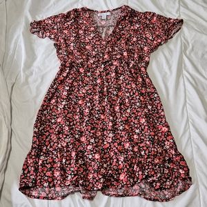 Flirty red floral sundress size medium